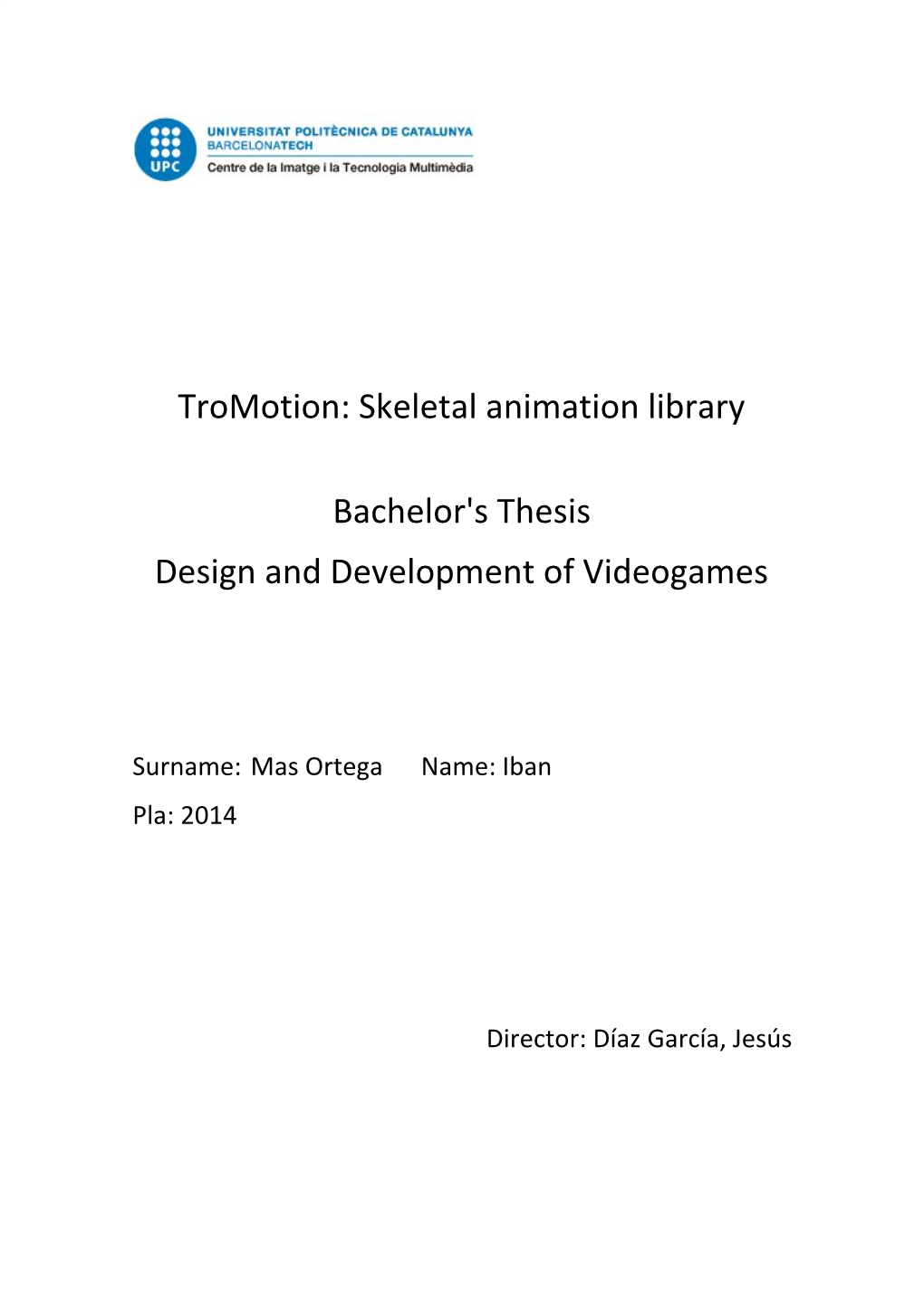 Skeletal Animation Library Bachelor's Thesis Design And