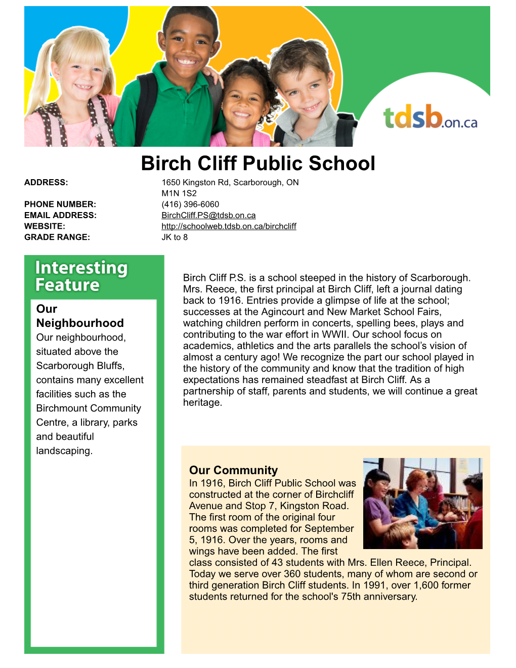 Birch Cliff Public School