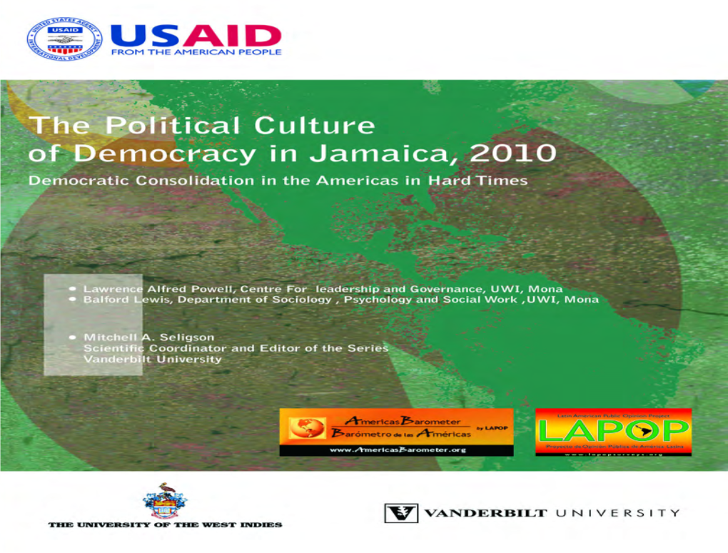 Political Culture of Democracy in Jamaica, 2010