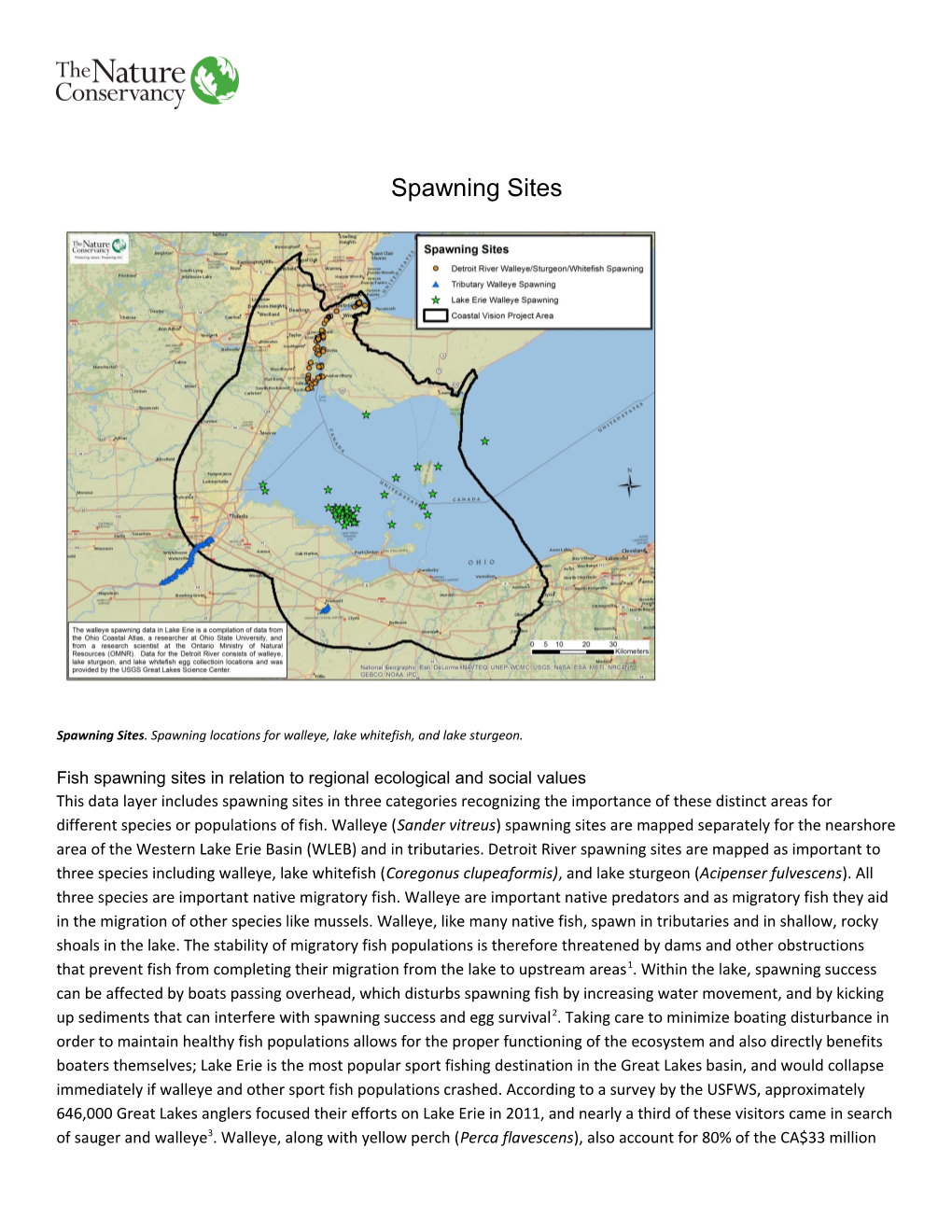 Spawning Sites Fact Sheet June2016