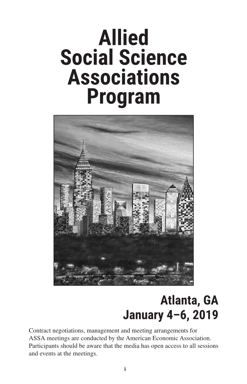 Allied Social Science Associations Program