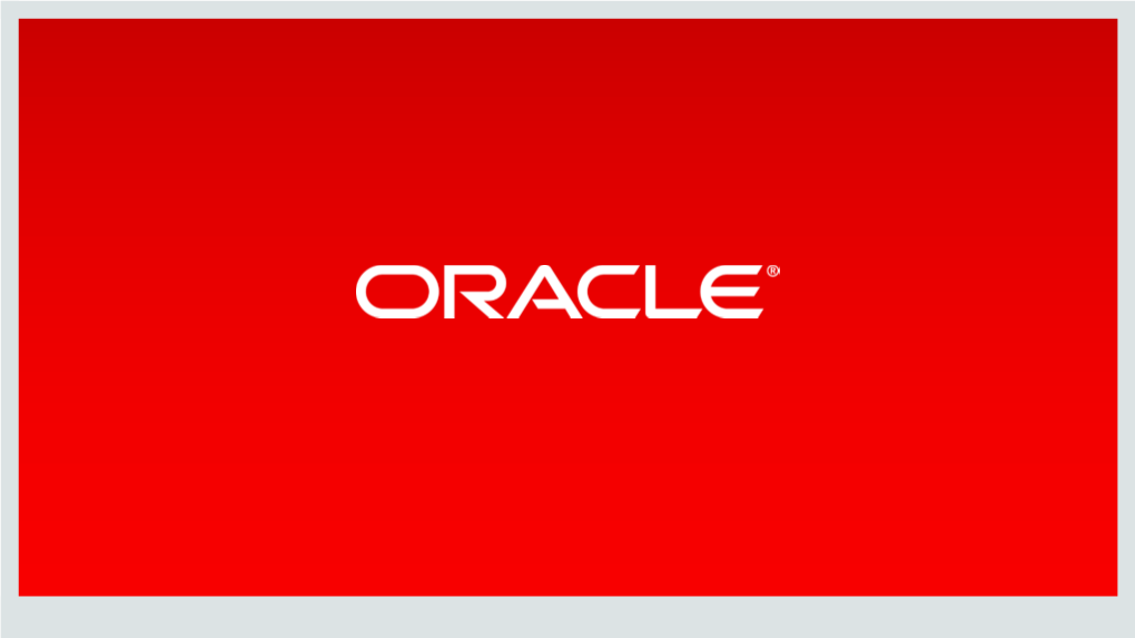 Oracle and the Modern Age of Microservices