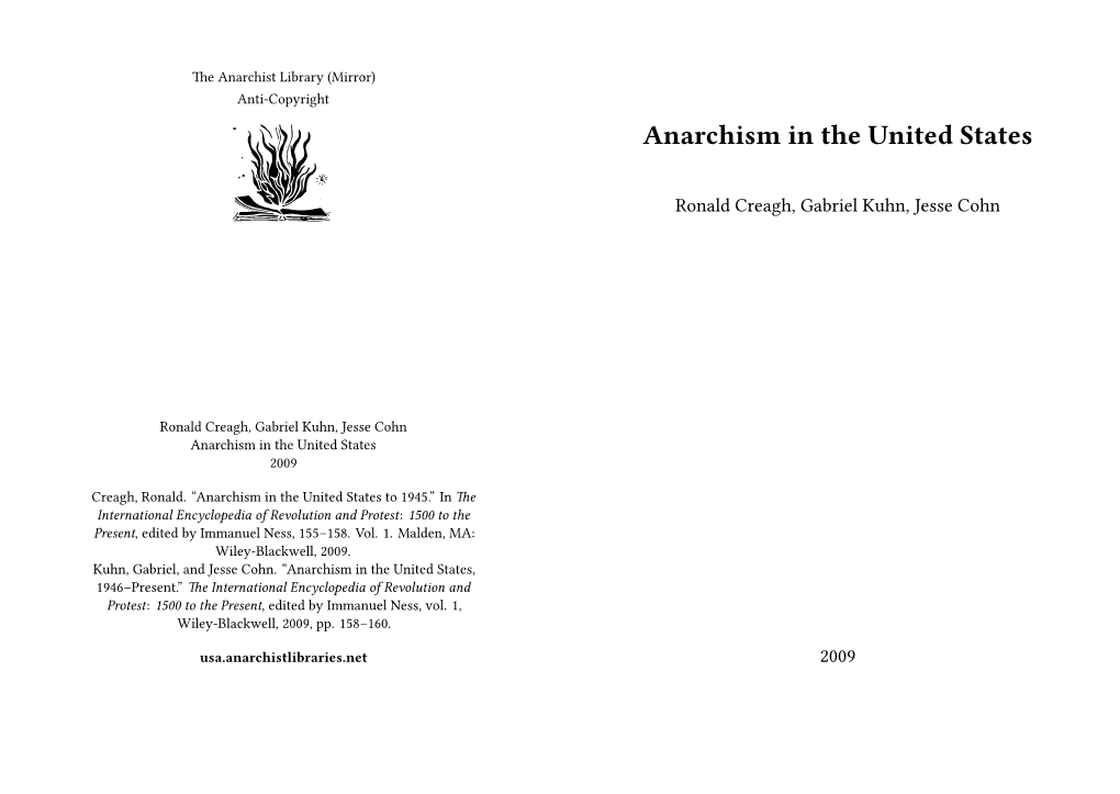 Anarchism in the United States