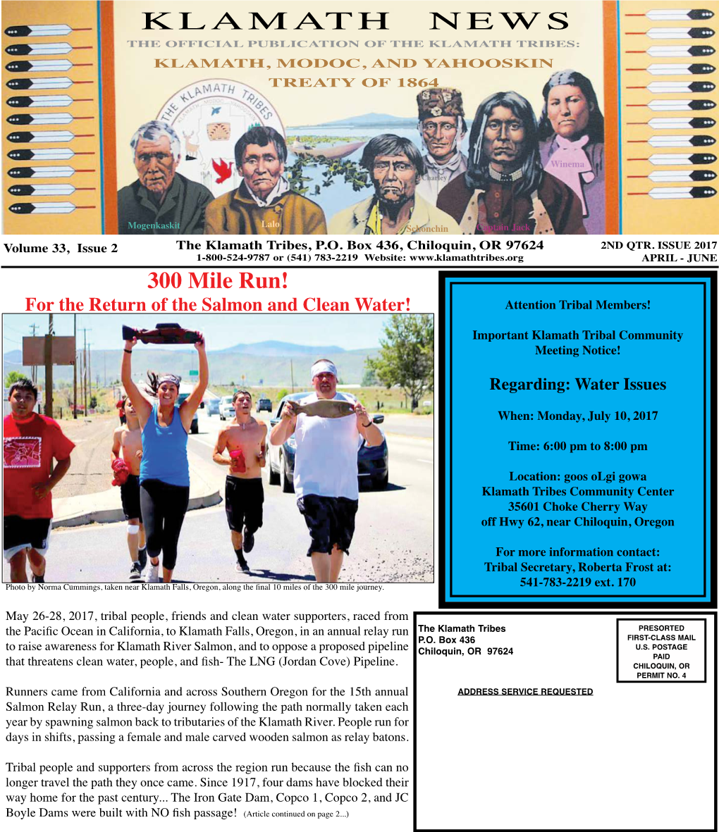 Klamath Tribes Newsletter for Web 2017