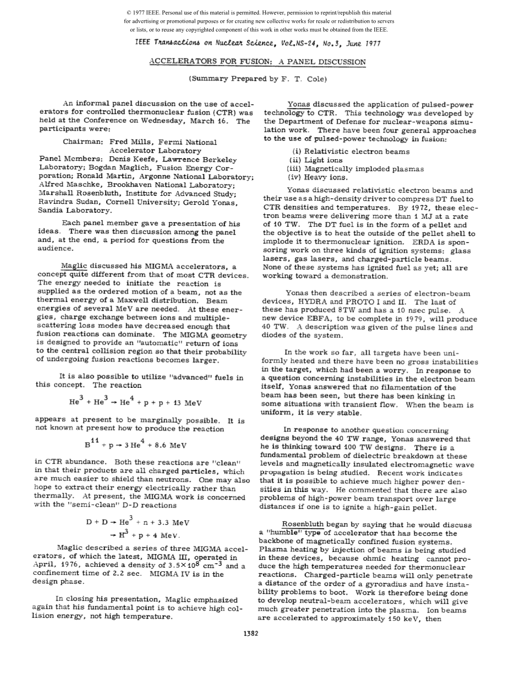 1382 Neutralized in a Charge-Exchange Neutralizing Gas Cell