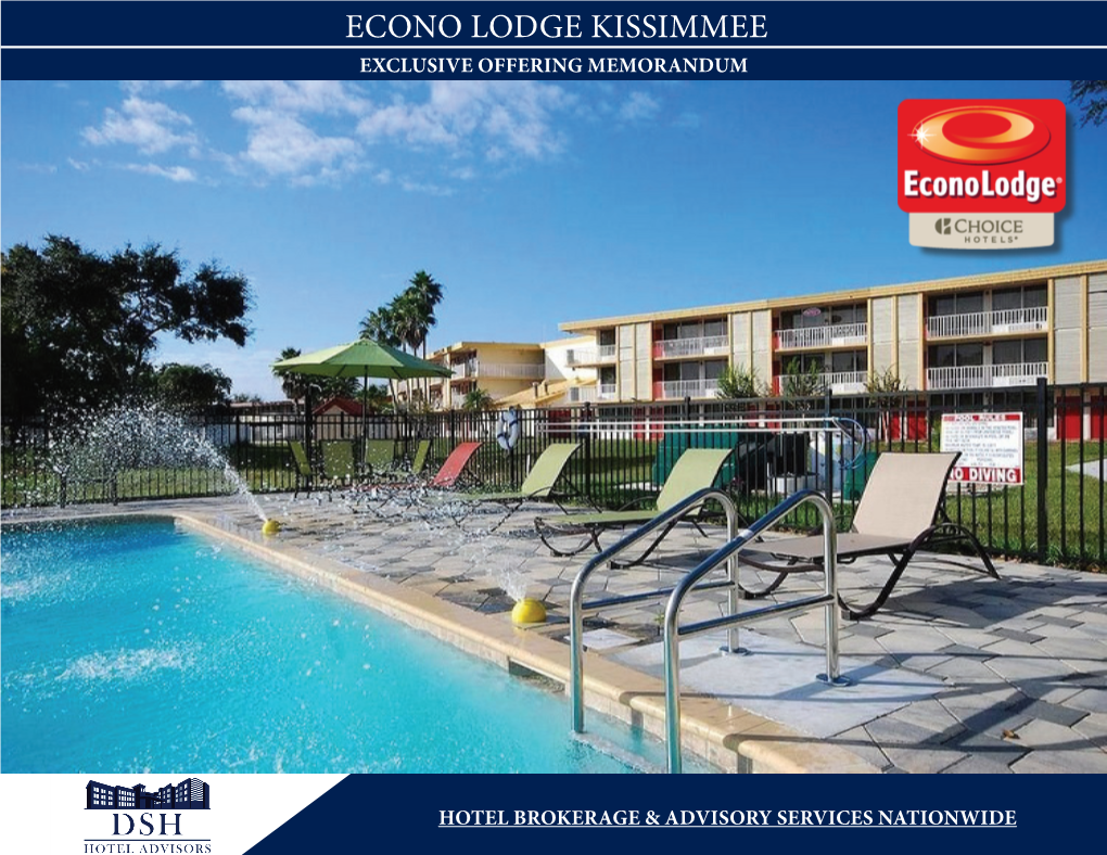 Econo Lodge Kissimmee Exclusive Offering Memorandum