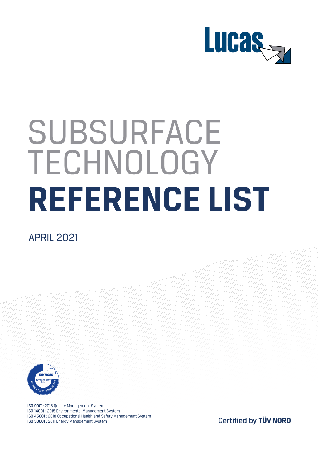Subsurface Technology Reference List