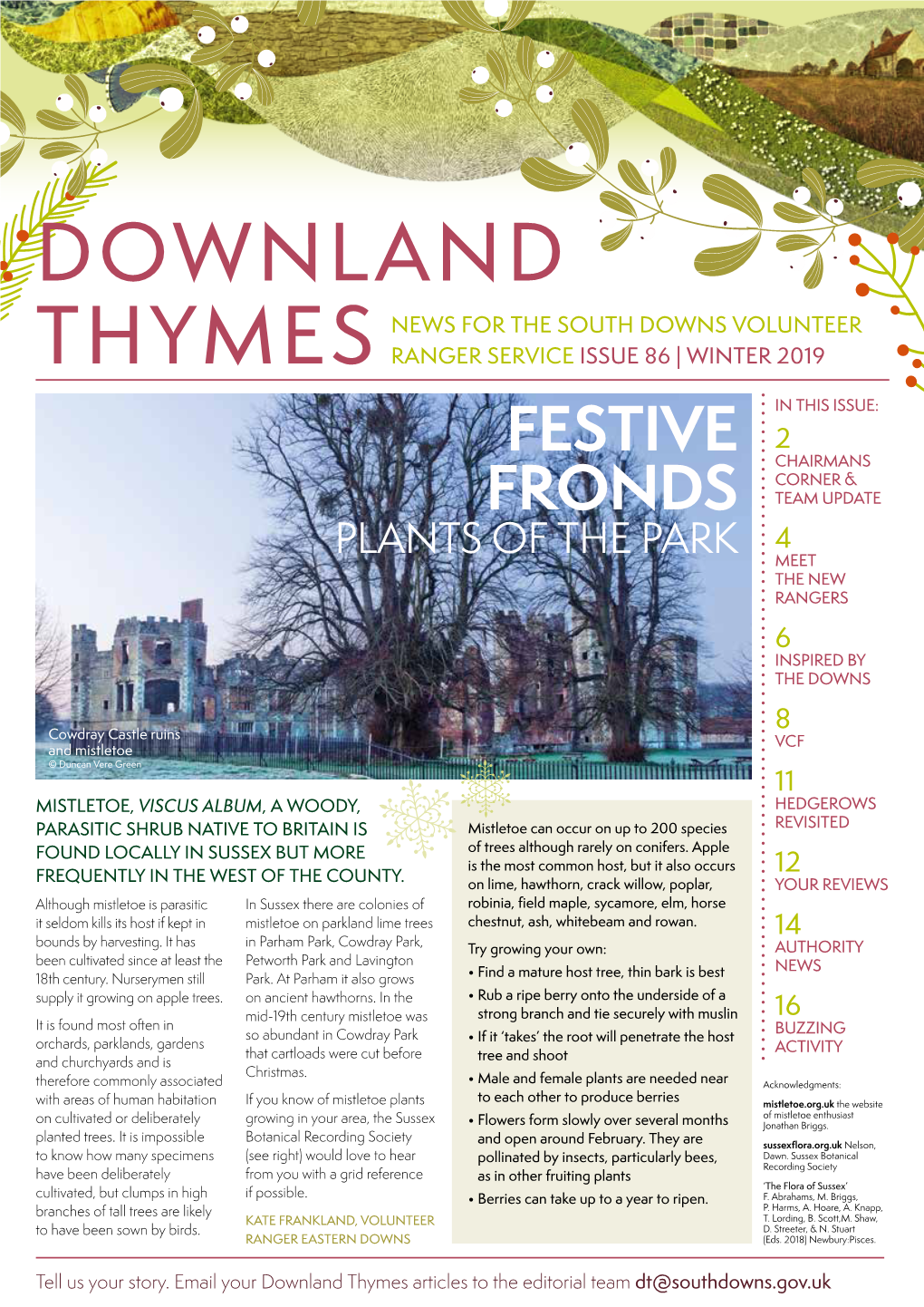 Downland Thymes News for the South Downs Volunteer