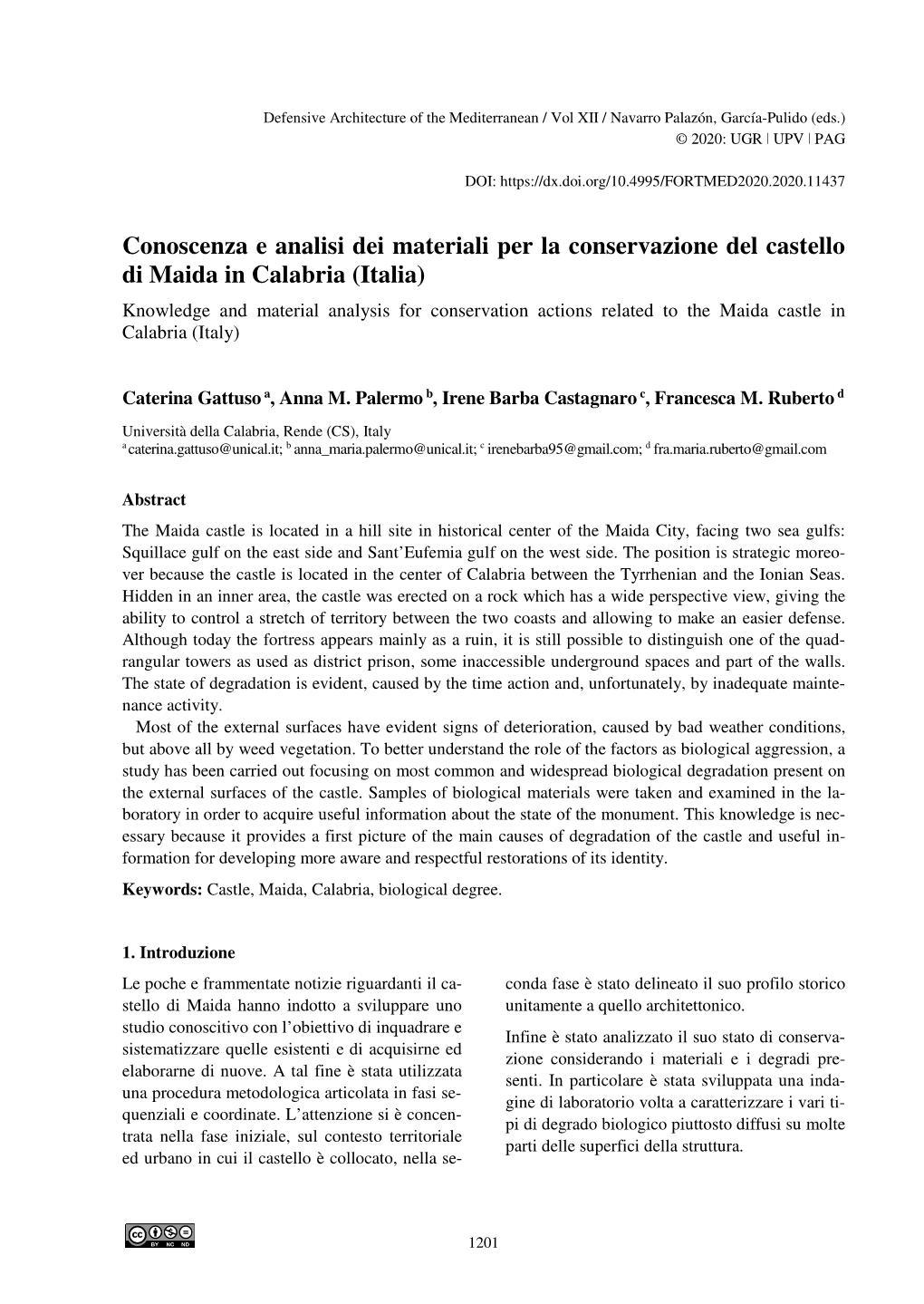 Conoscenza E Analisi Dei Materiali Per La Conservazione Del