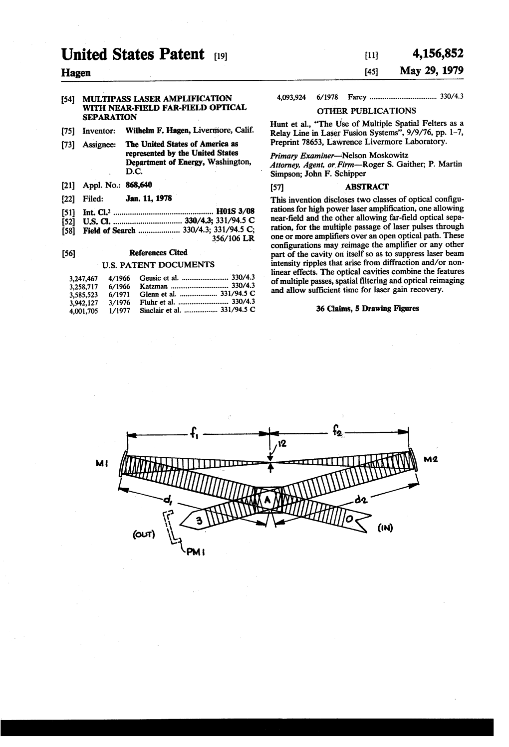 United States Patent (19) 11) 4,156,852 Hagen (45) May 29, 1979