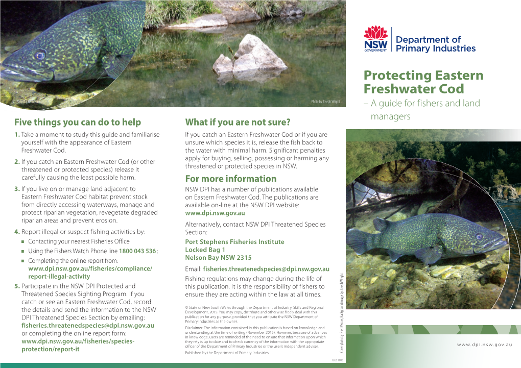 Protecting Eastern Freshwater