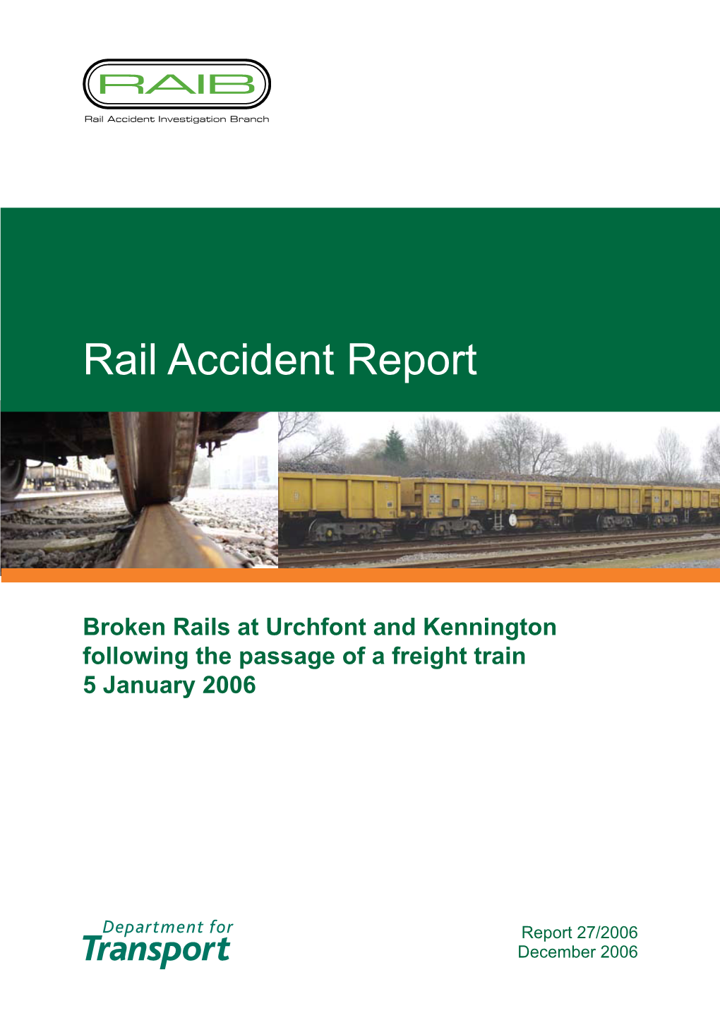 Rail Accident Report