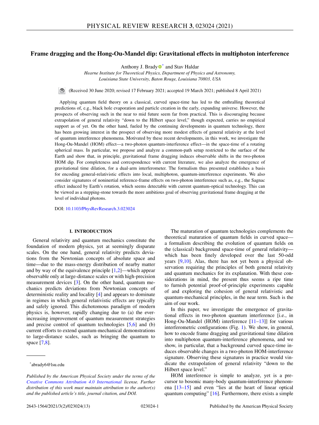 Frame Dragging and the Hong-Ou-Mandel Dip: Gravitational Effects in Multiphoton Interference