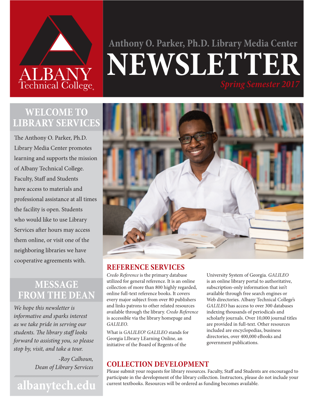 Click Here to Download the Spring 2017 Library & Media Services Newsletter