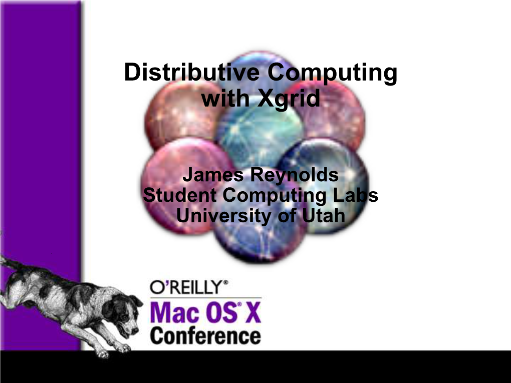 Distributive Computing with Xgrid