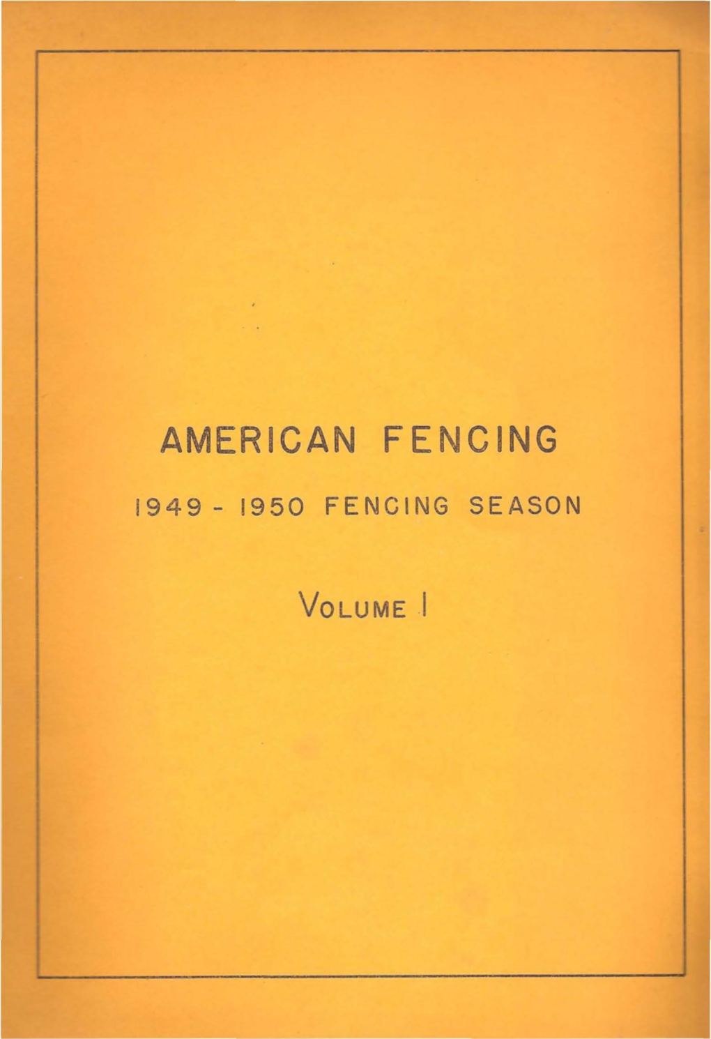 American Fencing
