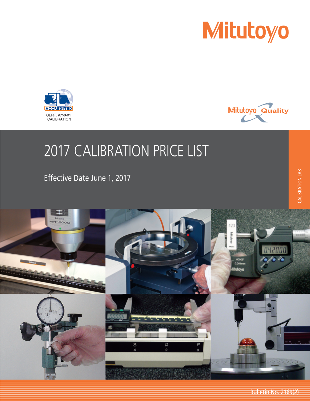 2017 Calibration Price List