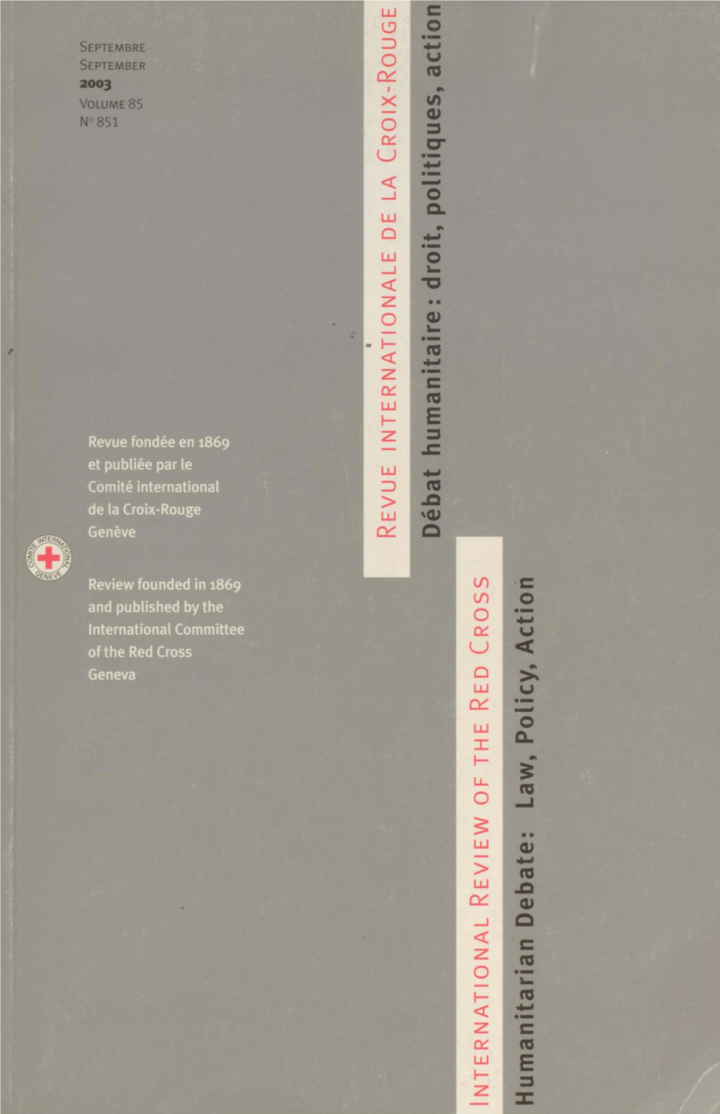 International Review of the Red Cross, Revue Internationale De La