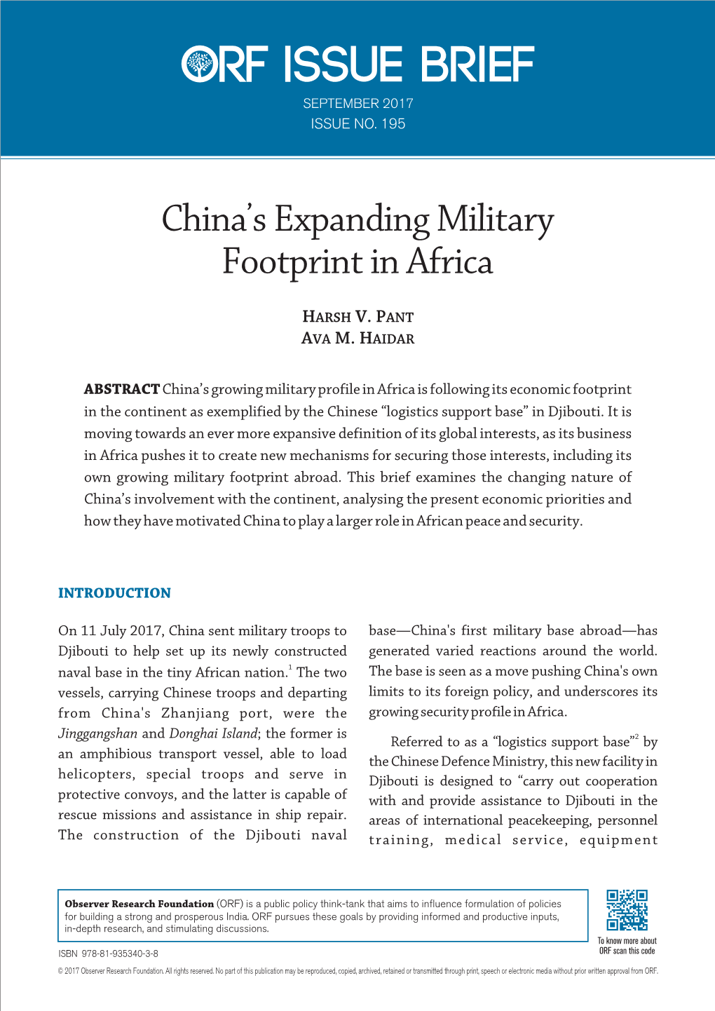 China's Expanding Military Footprint in Africa