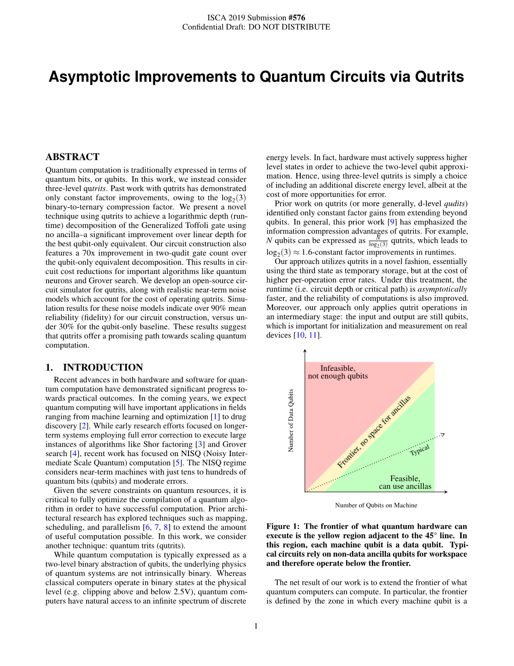 Asymptotic Improvements to Quantum Circuits Via Qutrits