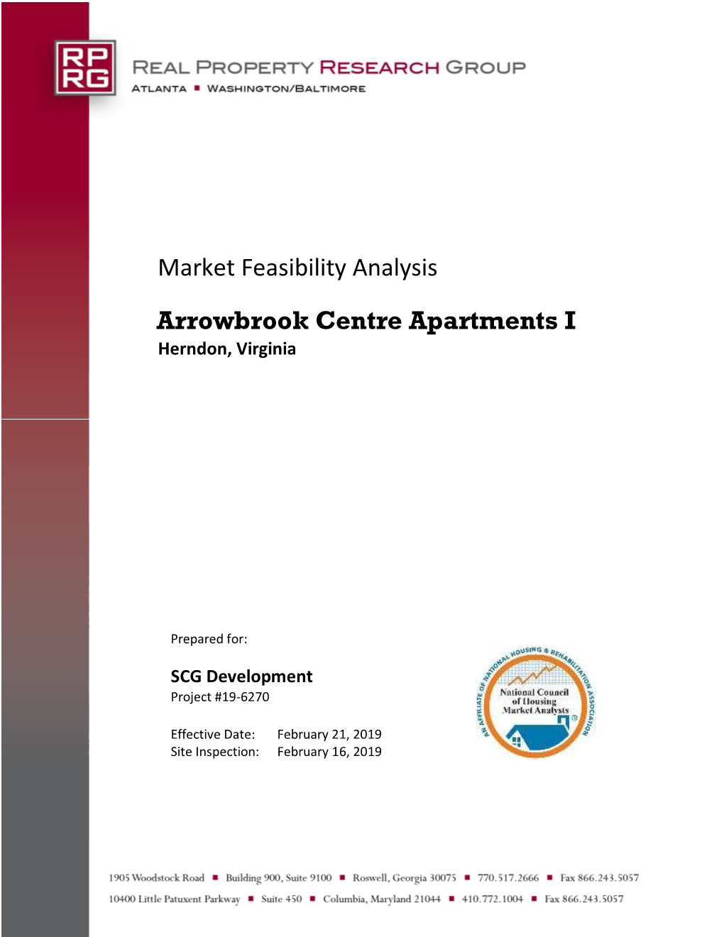 Market Feasibility Analysis Arrowbrook Centre Apartments I