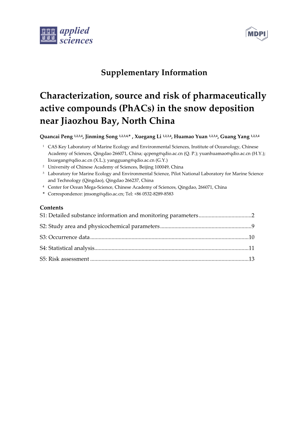 Supplementary Information Characterization