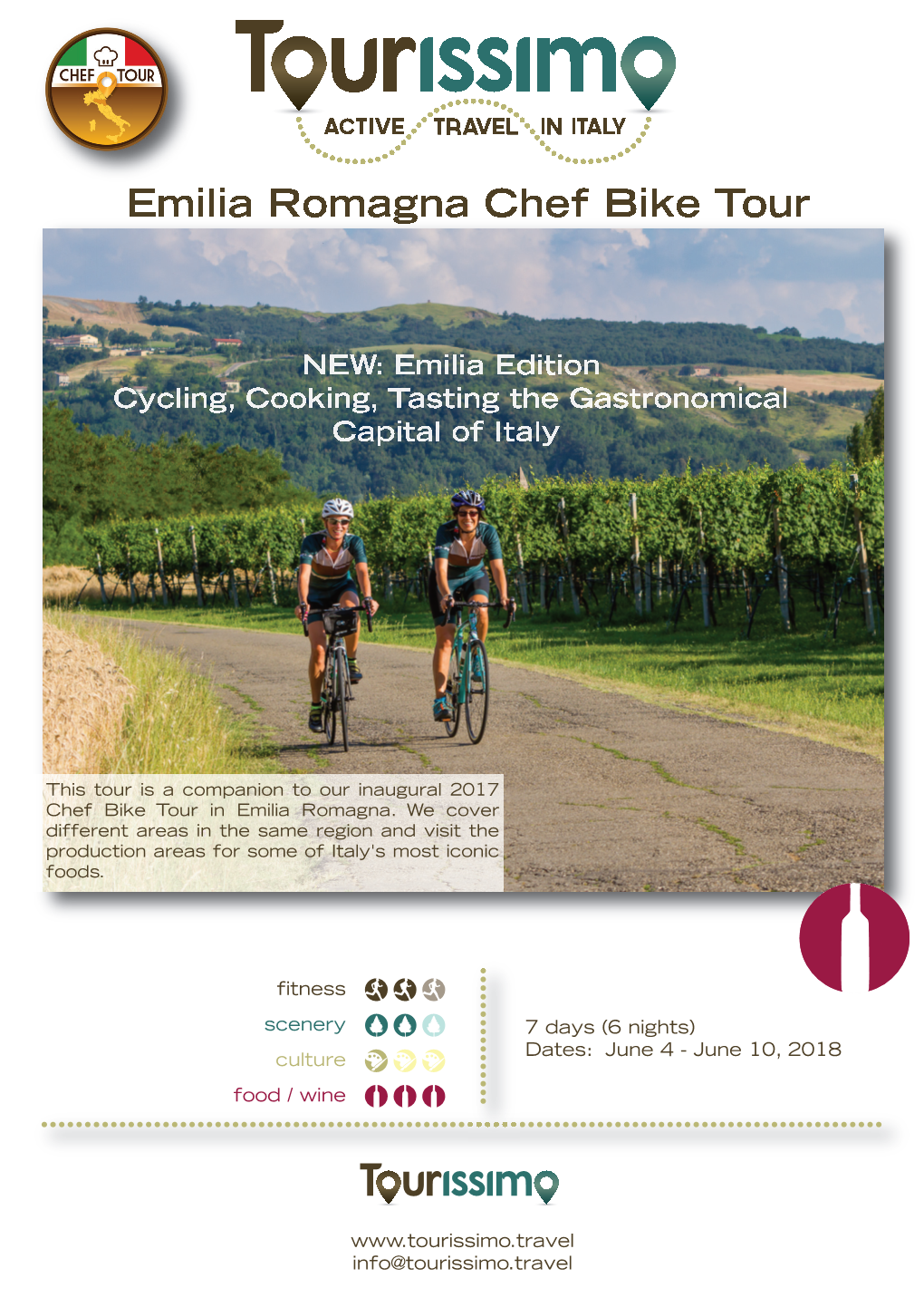 Tour Summary Emilia Chef 2018 V3
