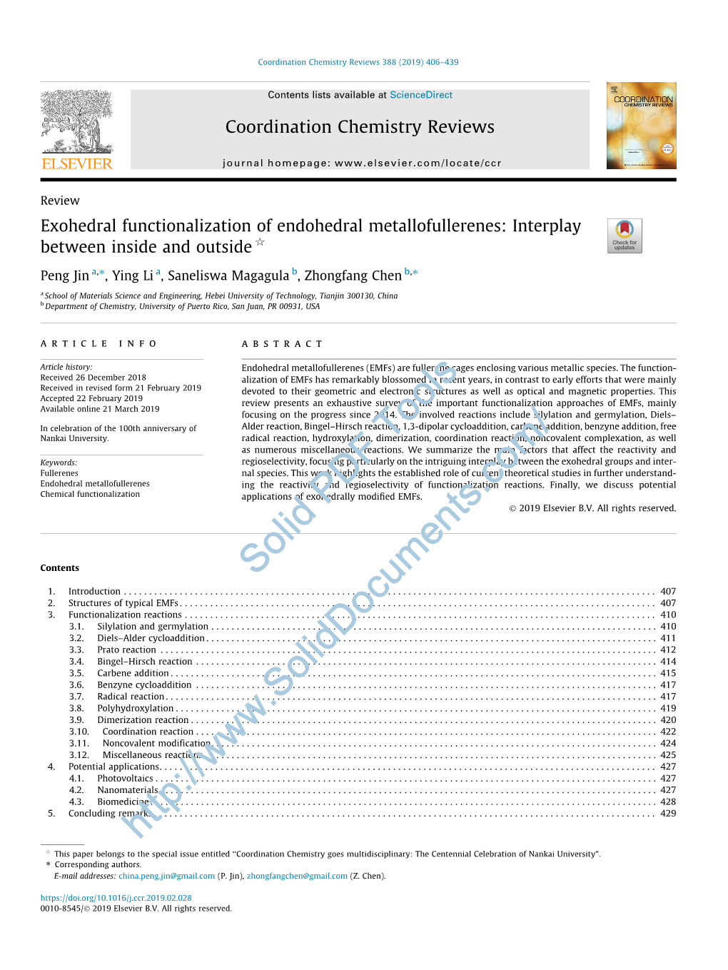 Exohedral Functionalization of Endohedral Metallofullerenes