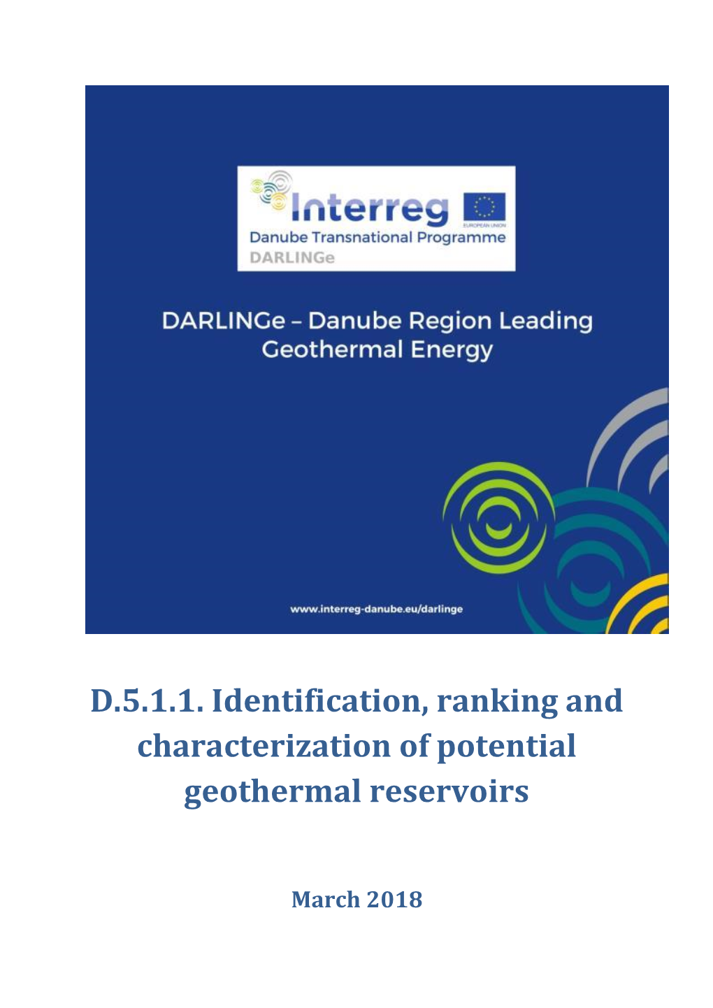 D.5.1.1. Identification, Ranking and Characterization of Potential Geothermal Reservoirs