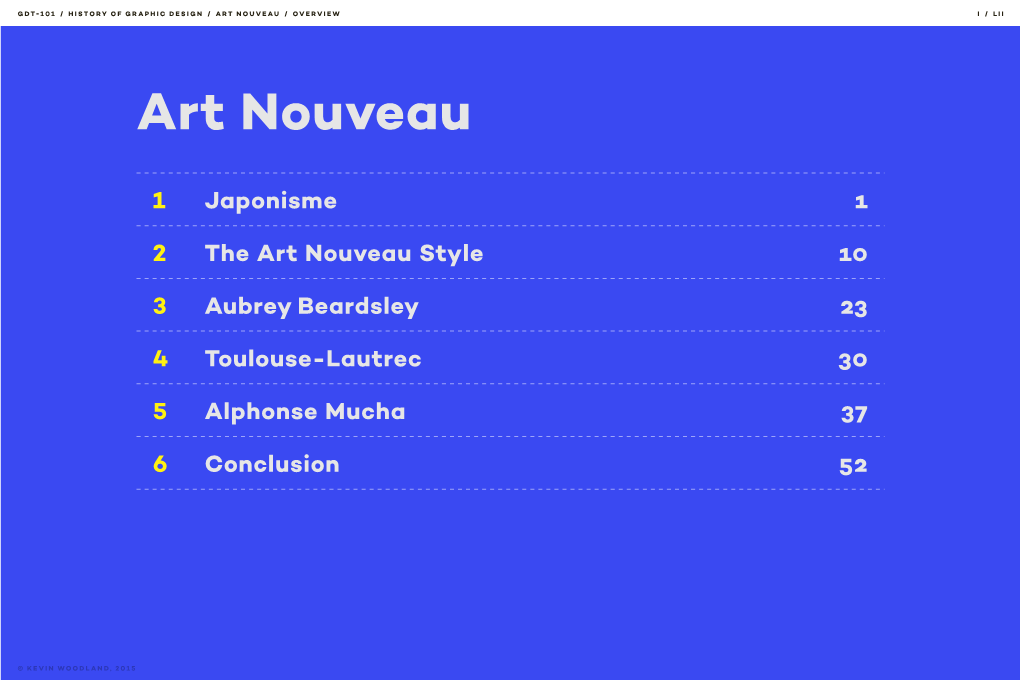 ART NOUVEAU / Overview I / Lii