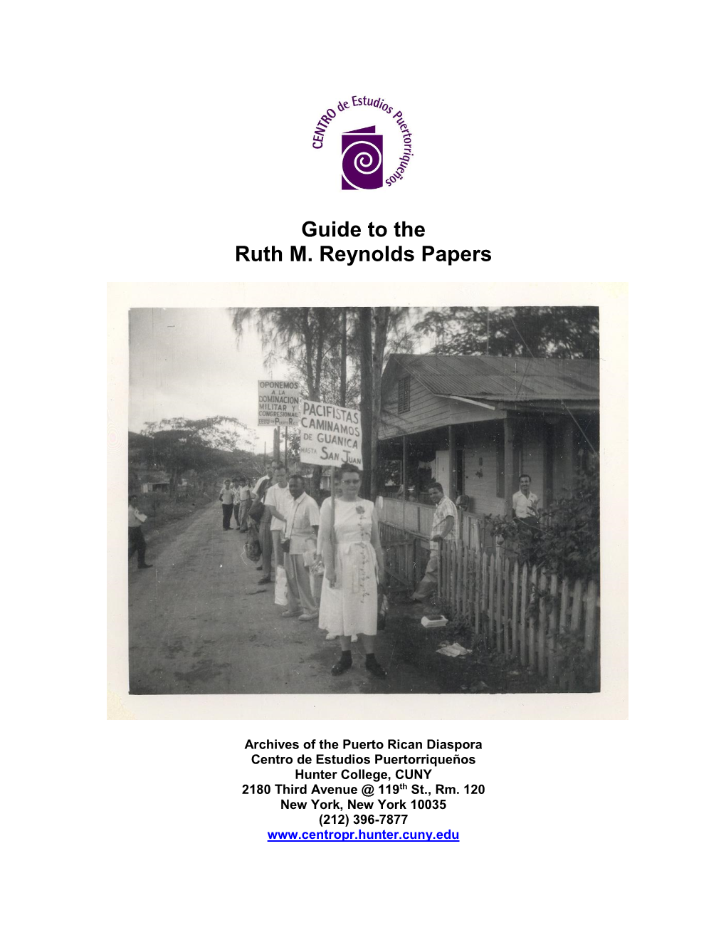 Ruth M. Reynolds Papers