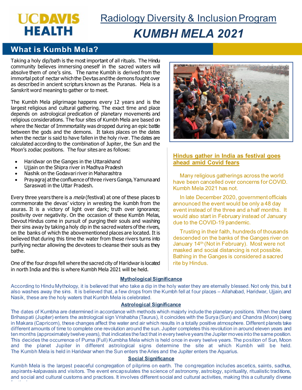 KUMBH MELA 2021 What Is Kumbh Mela? Taking a Holy Dip/Bath Is the Most Important of All Rituals