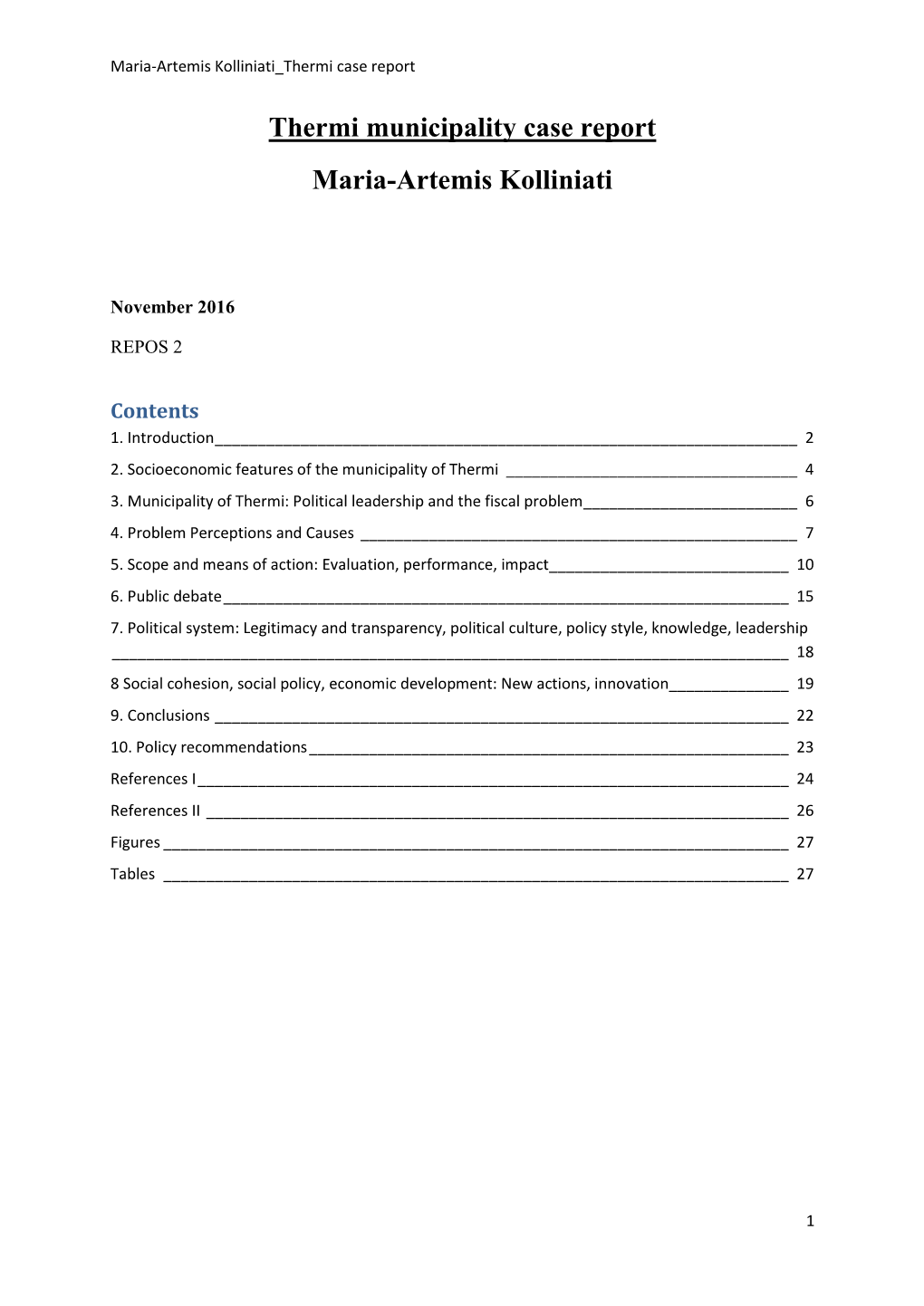 Thermi Case Report