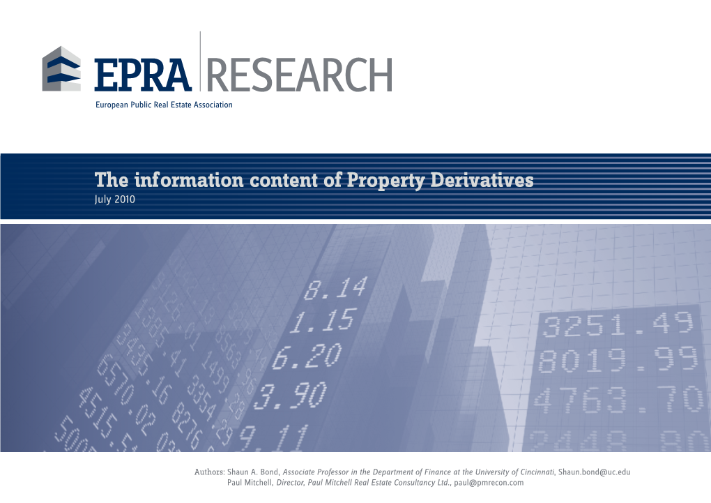 RESEARCH European Public Real Estate Association