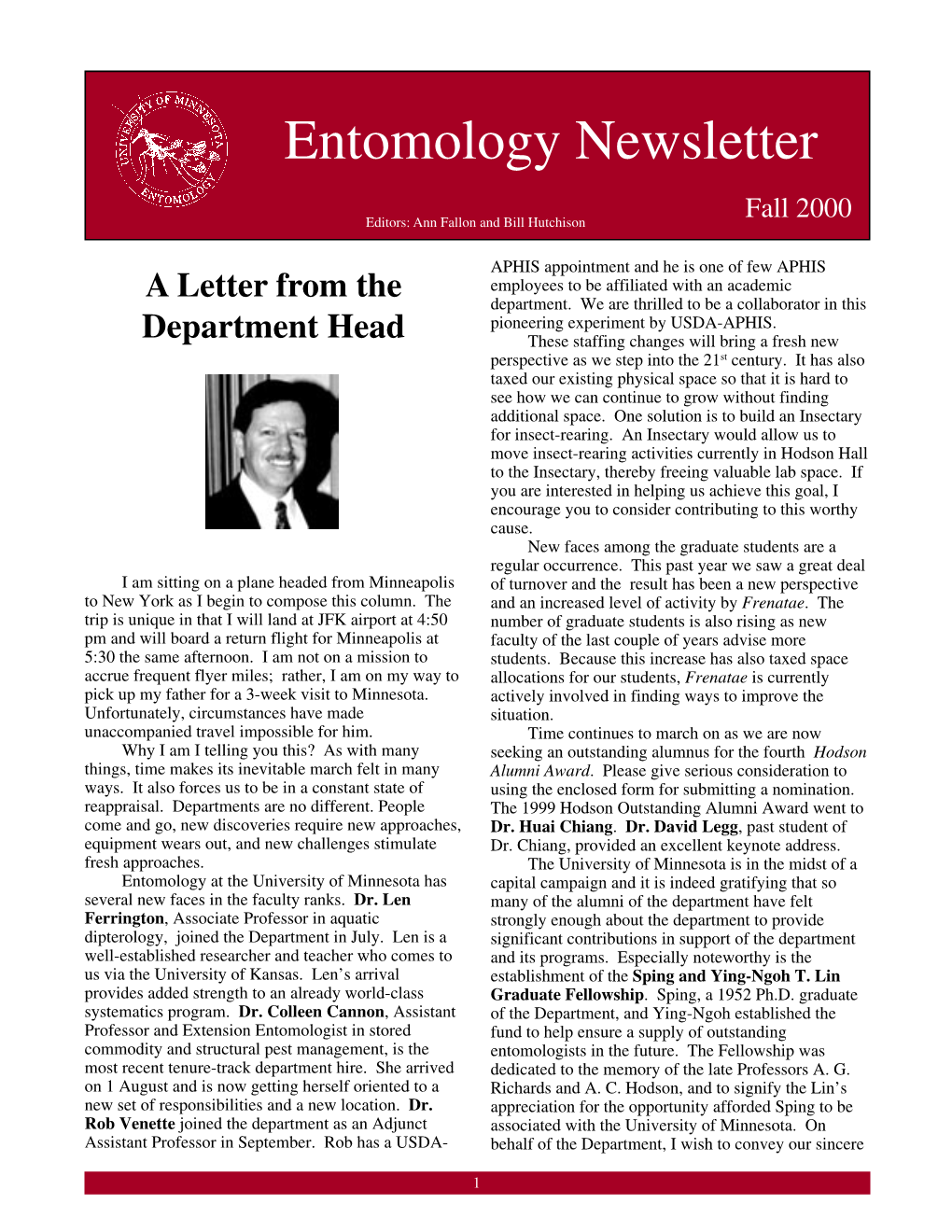 Entomology Newsletter