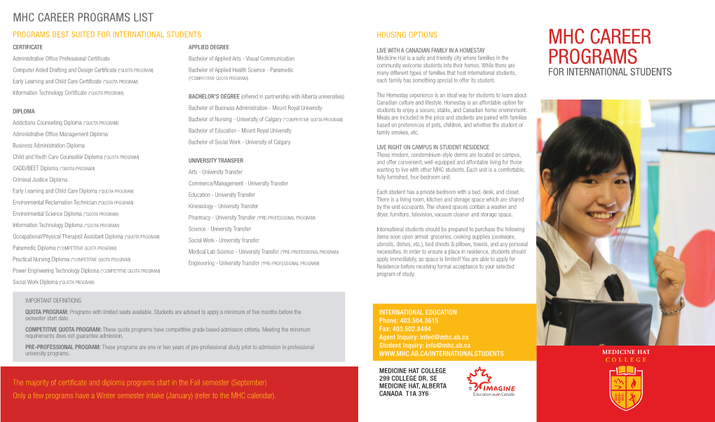 Mhc Career Programs