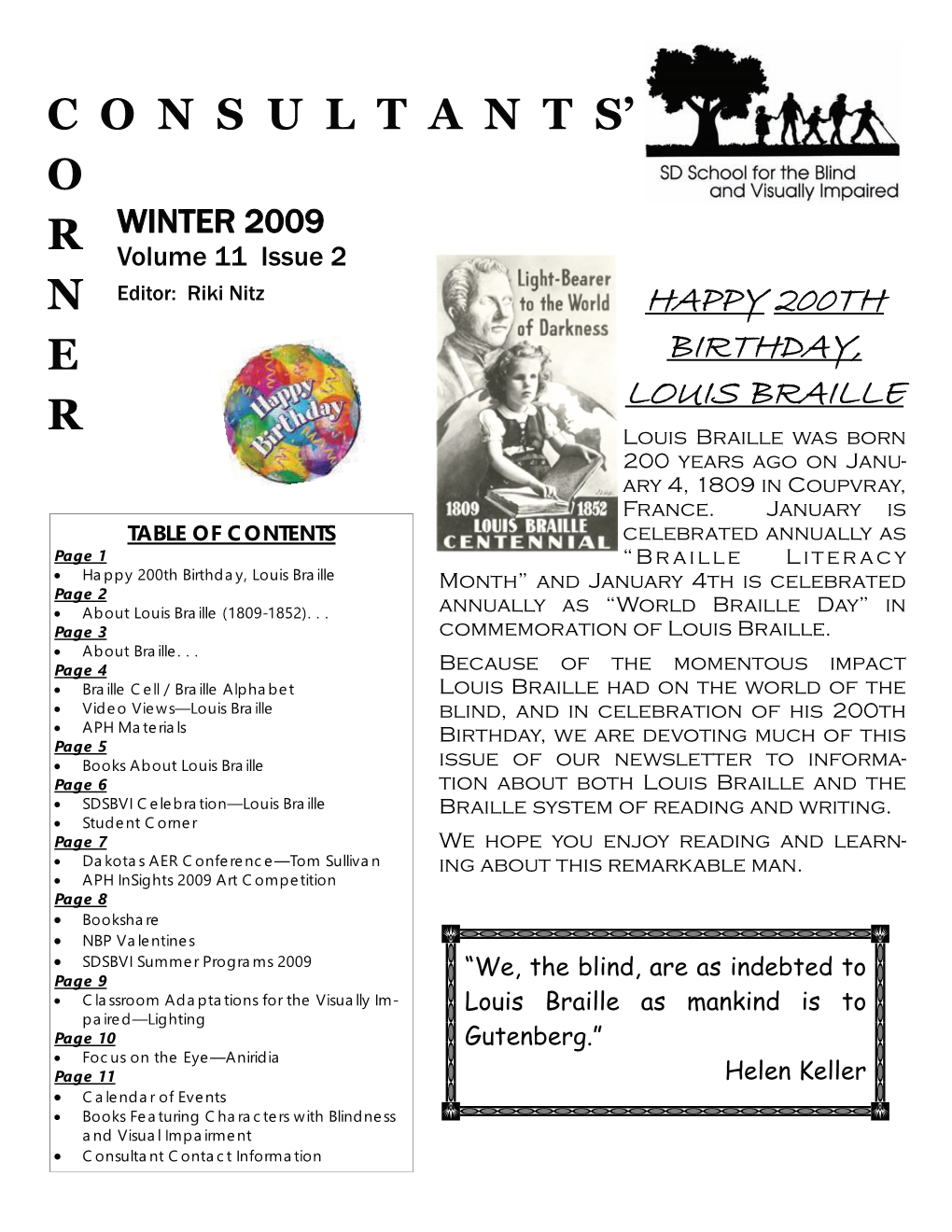 Winter 2009 Volume 11 Issue 2 (.Pdf)
