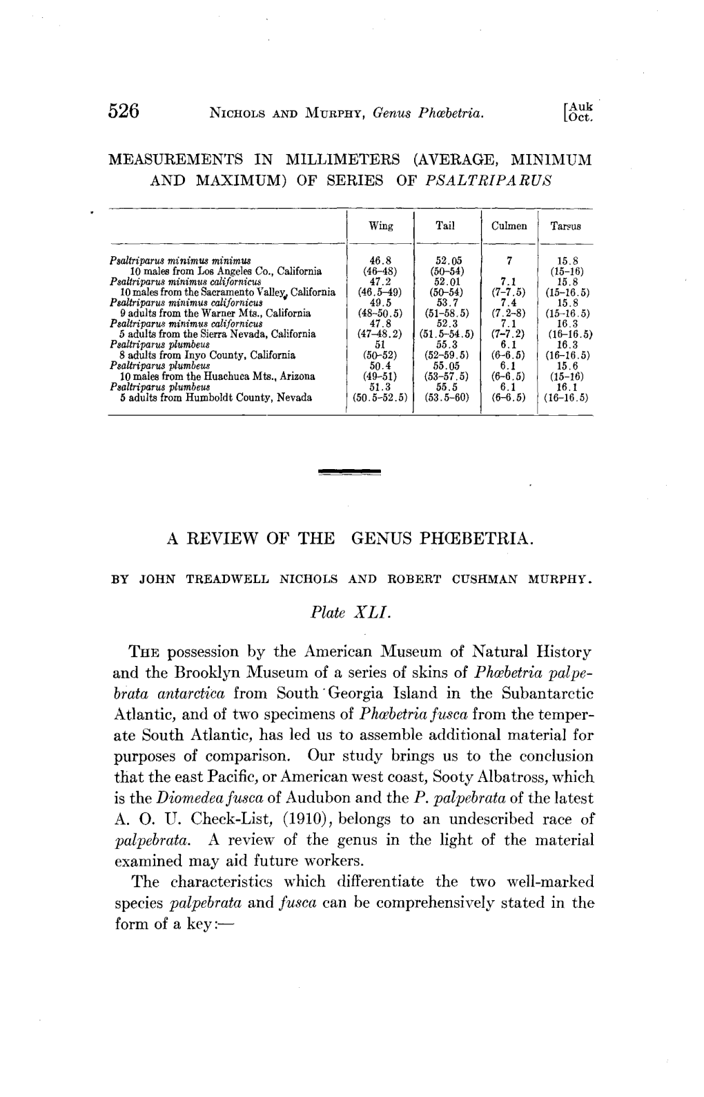 A Review of the Genus Ph[Oe]Betria