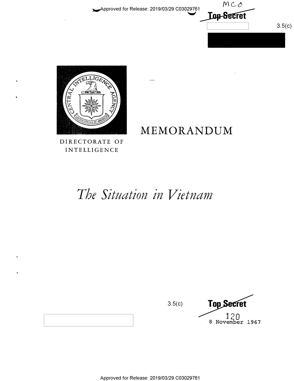 Report on the Situation in Vietnam, 8 November 1967