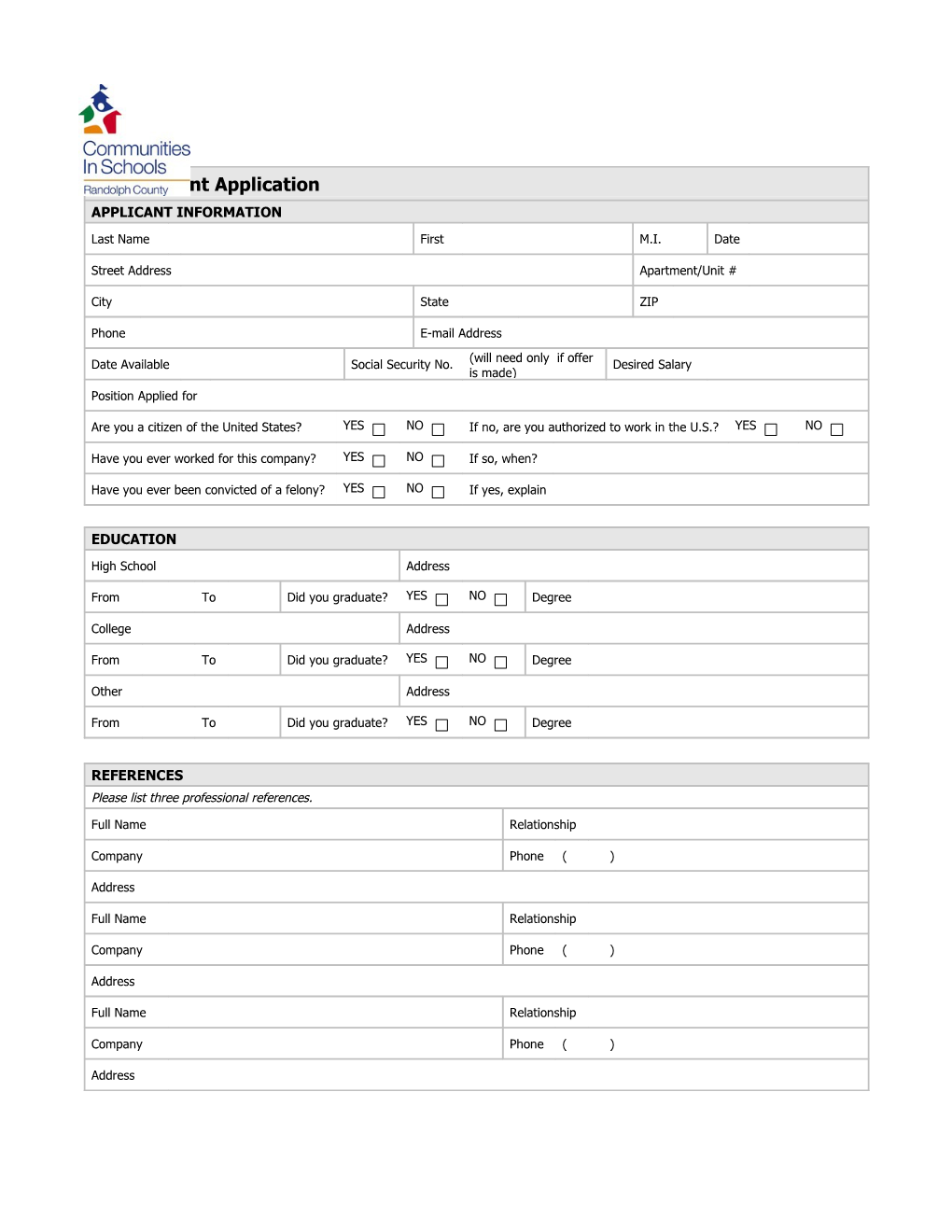 Employment Application s12