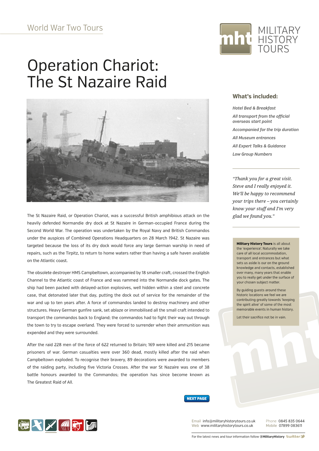 The St Nazaire Raid What’S Included