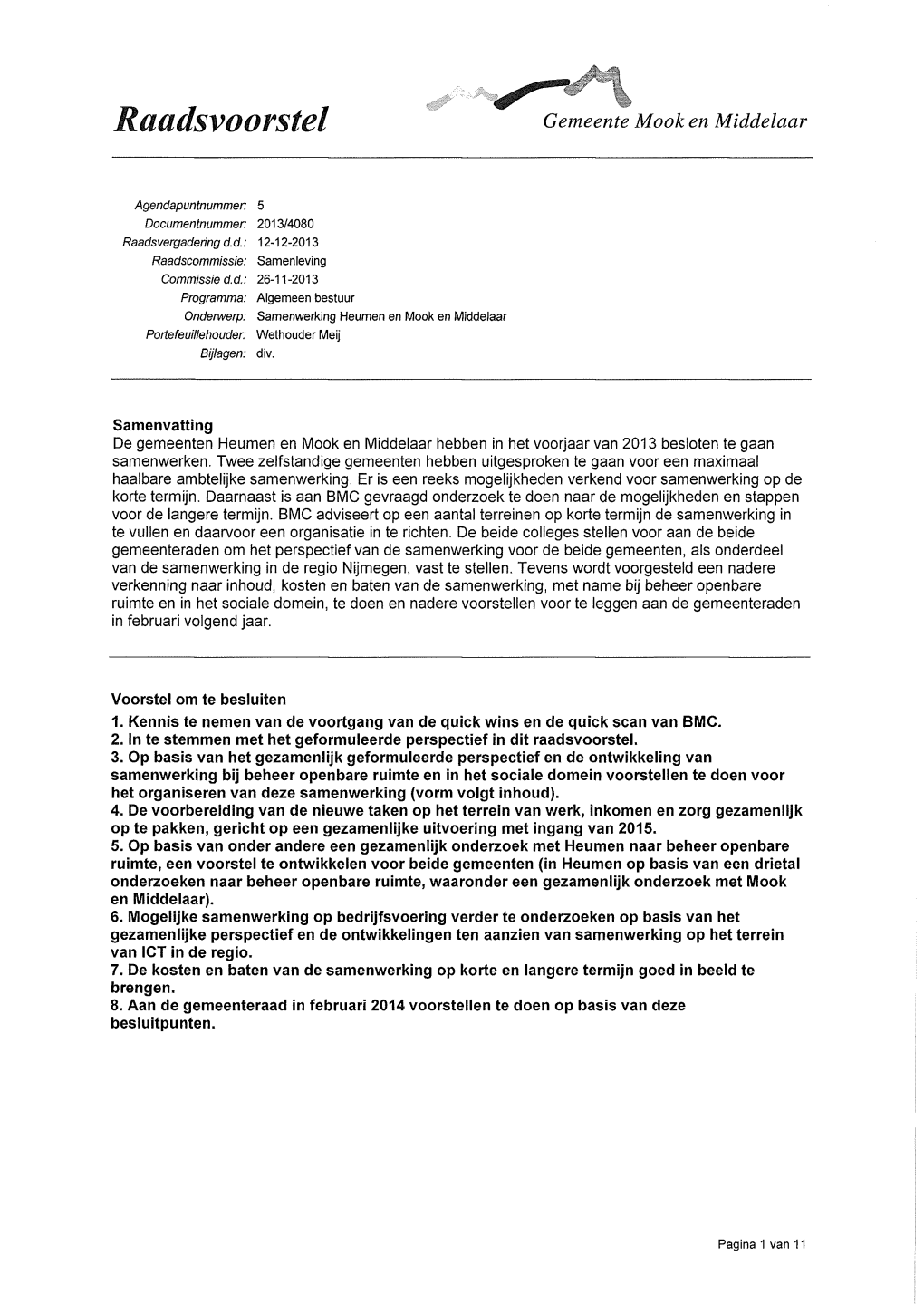 49B.3C Raadsvoorstel Samenwerking Heumen Mook En Middelaar.Pdf