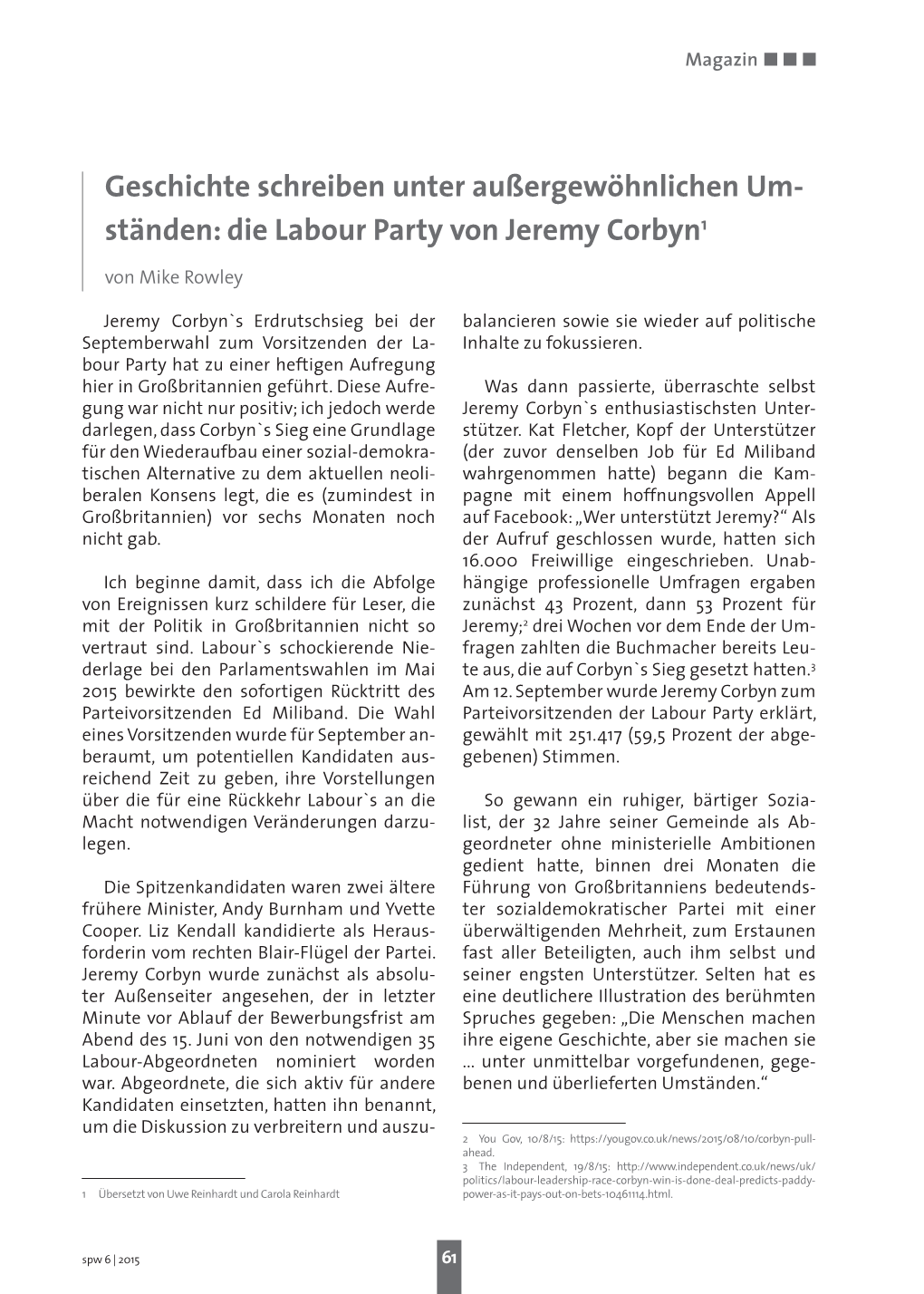 Die Labour Party Von Jeremy Corbyn1