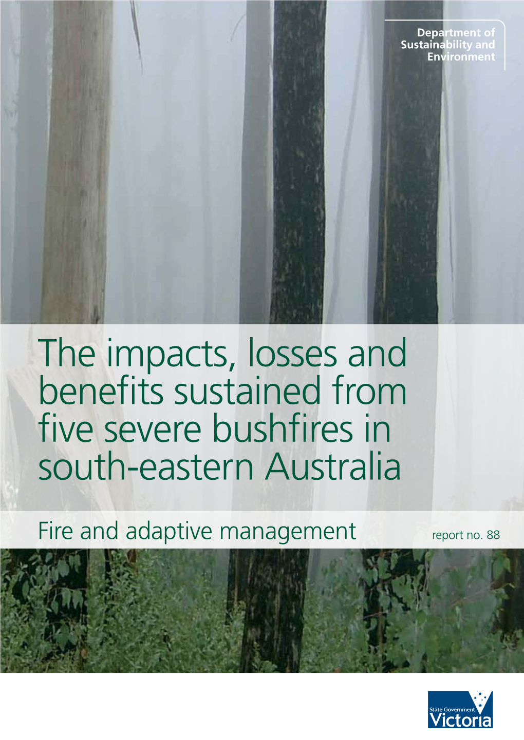 The Impacts, Losses and Benefits Sustained from Five Severe Bushfires in South-Eastern Australia