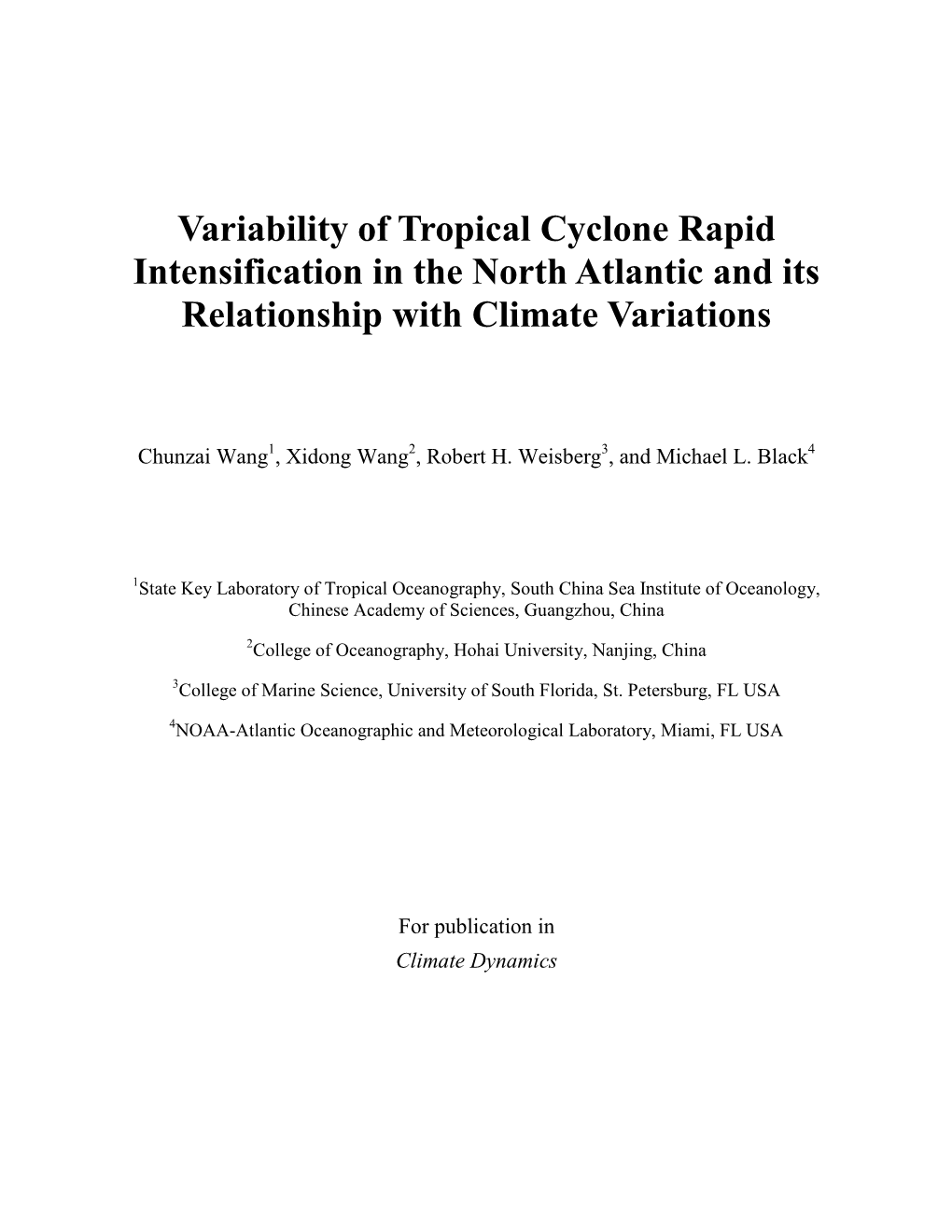 Variability of Tropical Cyclone Rapid Intensification in the North Atlantic and Its Relationship with Climate Variations