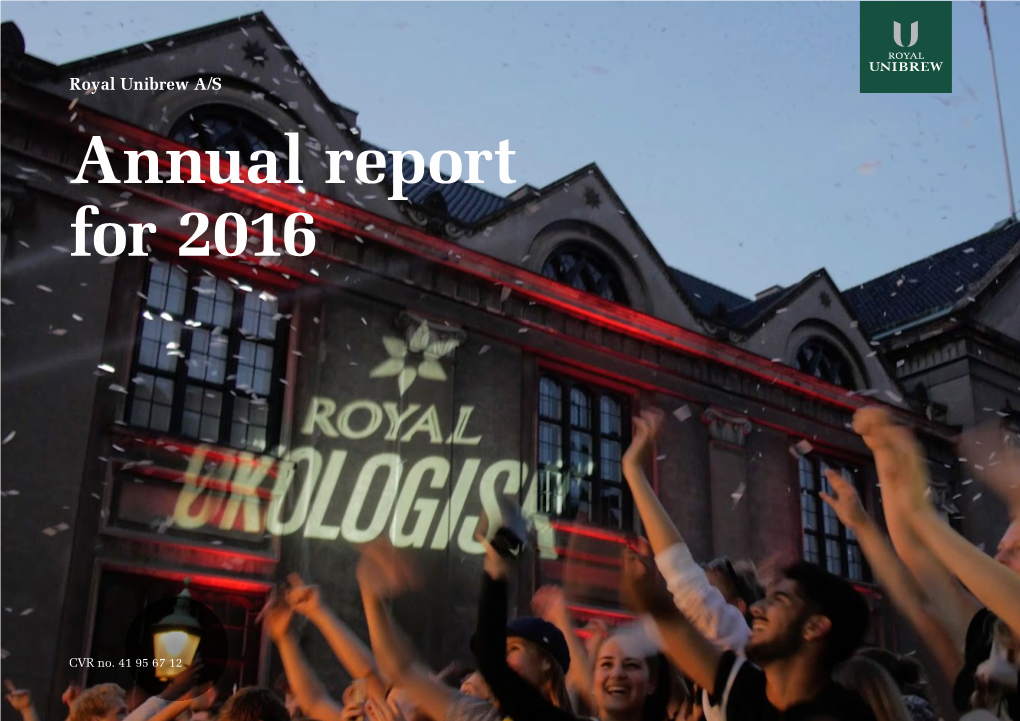 Annual Report for 2016