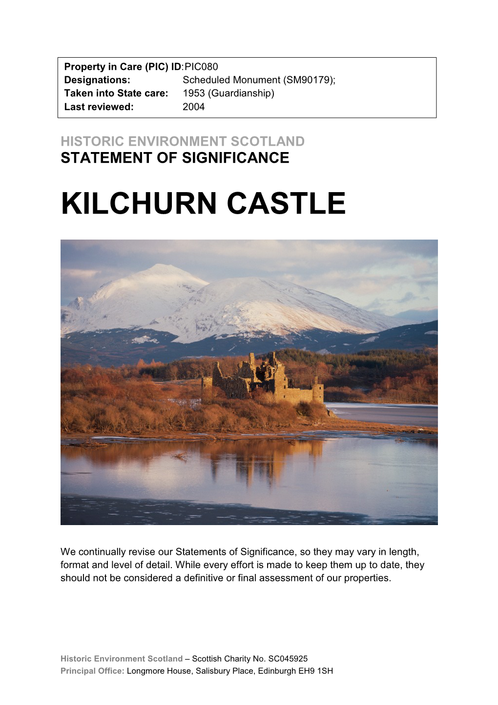 Kilchurn Castle