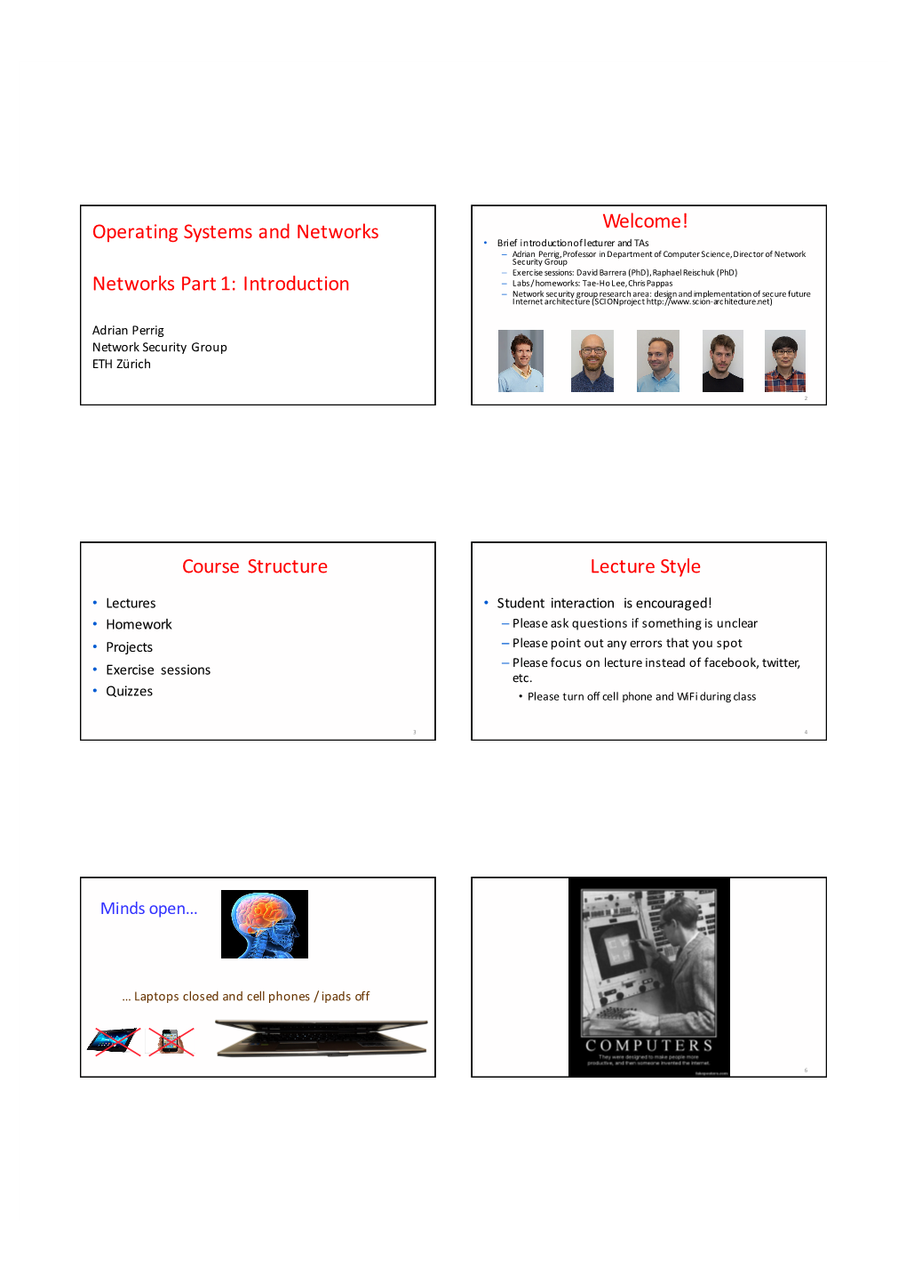 Operating Systems and Networks Networks Part 1