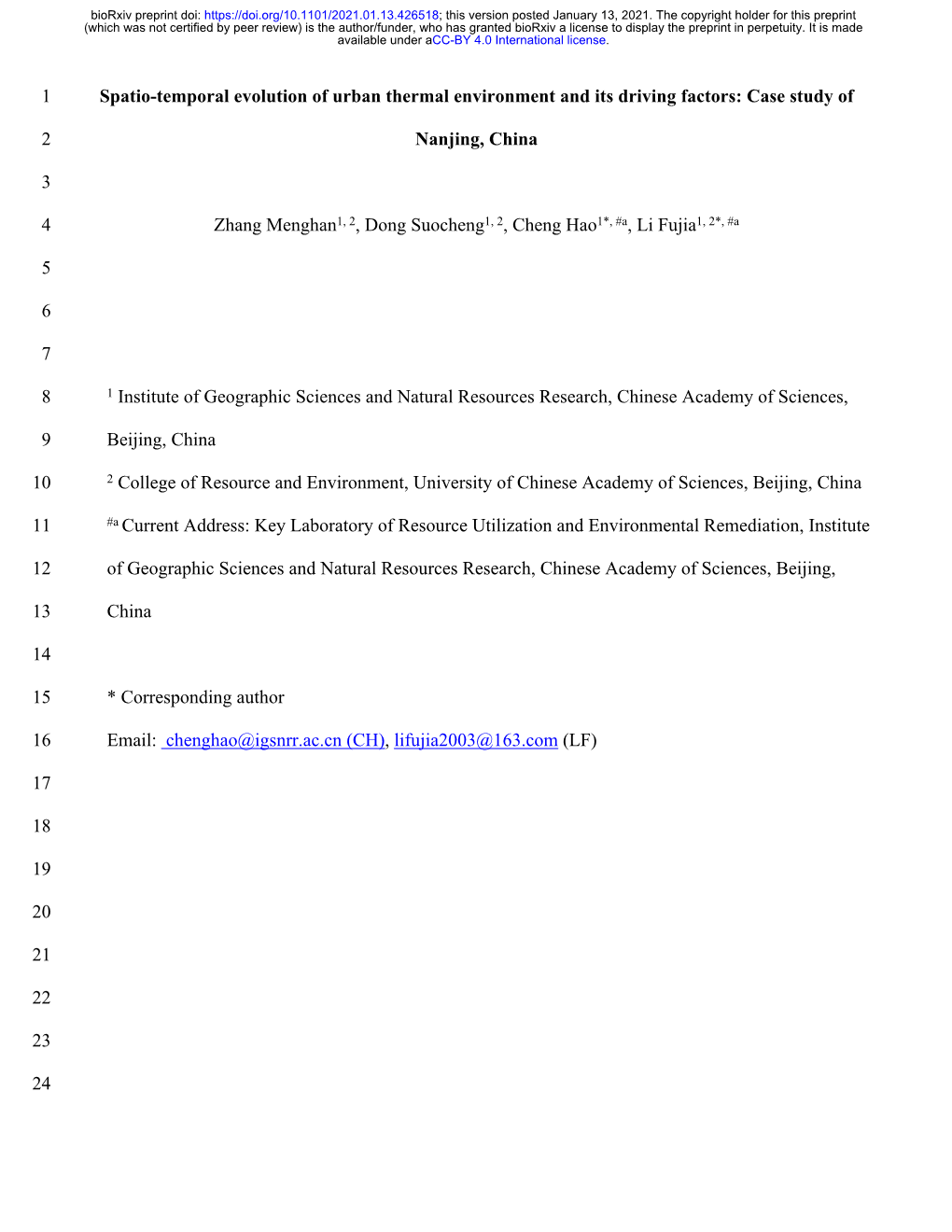 Spatio-Temporal Evolution of Urban Thermal Environment and Its Driving Factors: Case Study Of