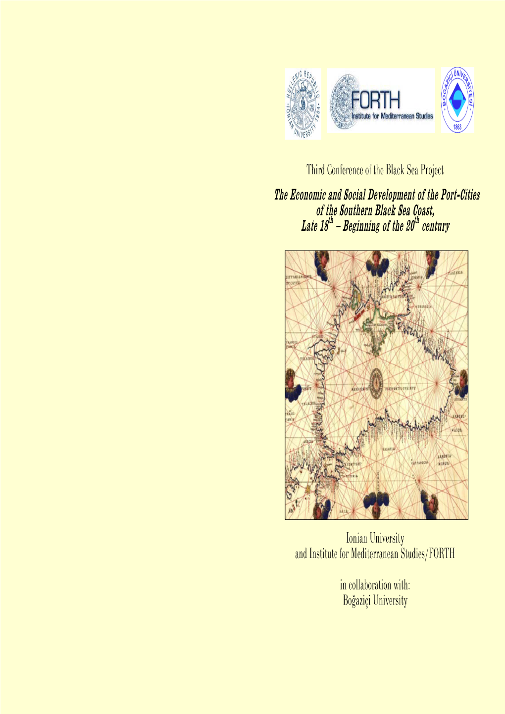 The Economic and Social Development of the Port-Cities of the Southern Black Sea Coast, Th Th Late 18 – Beginning of the 20 Century